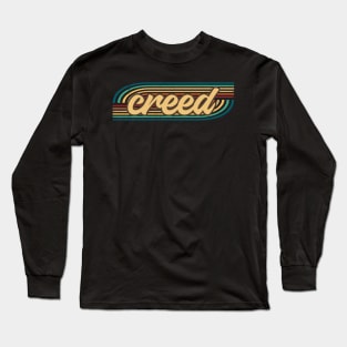 creed retro stripes Long Sleeve T-Shirt